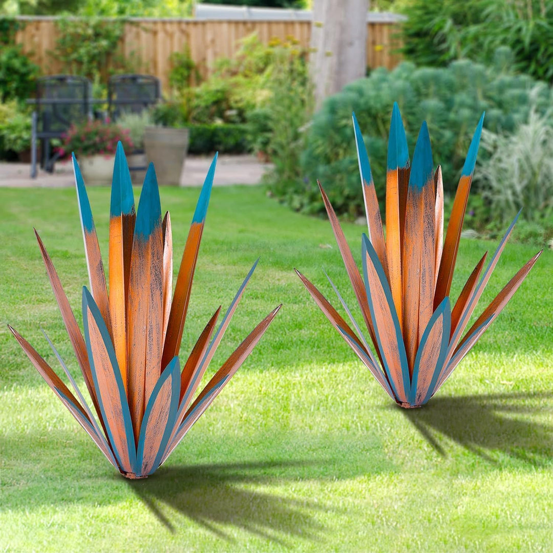 Tequila Rustikale Skulptur DIY Rustikale Handbemalte Metall Agave Pflanze Home Decor Garten Hof Skul