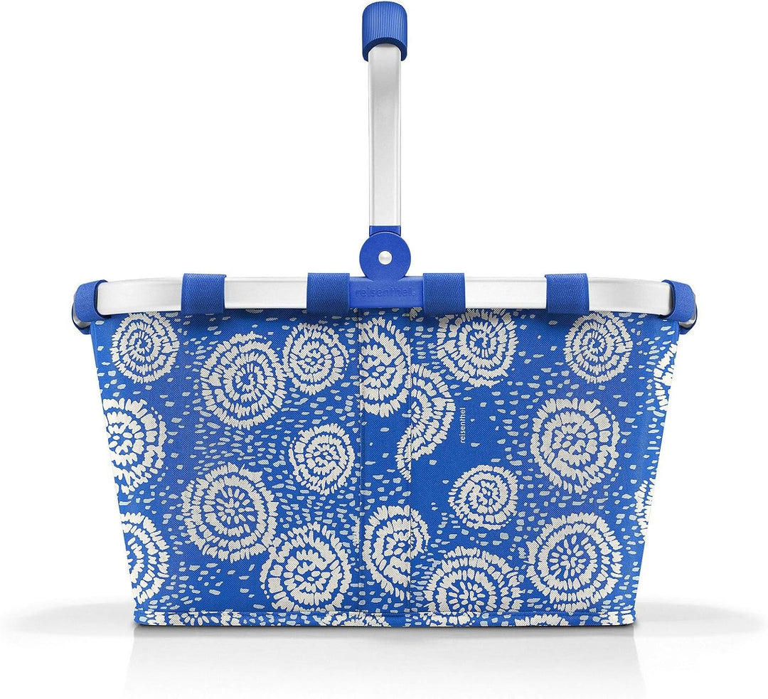 reisenthel carrybag Batik Blue – Stabiler Einkaufskorb mit viel Stauraum und praktischer Innentasche