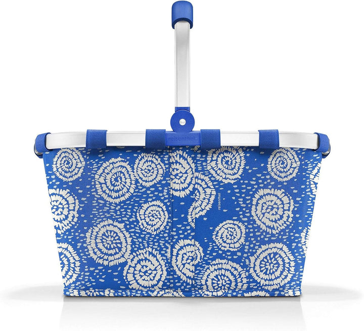 reisenthel carrybag Batik Blue – Stabiler Einkaufskorb mit viel Stauraum und praktischer Innentasche