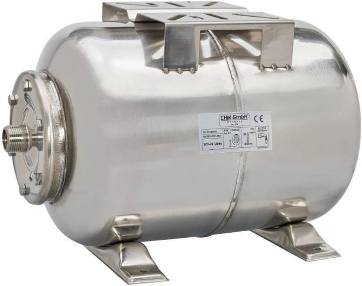 Hauswasserwerk 50 L Edelstahl 1,5 Kw 8,5 Bar 8400 L/h Gartenpumpe, Wasserpumpe
