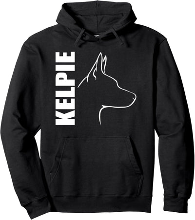 Kelpie im Profil Hund Geschenk Hunde Hundesport Agility Pullover Hoodie