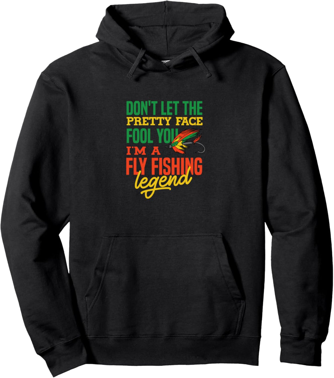 Fliegenfischen Legende Fischer Angler Fischen Pullover Hoodie
