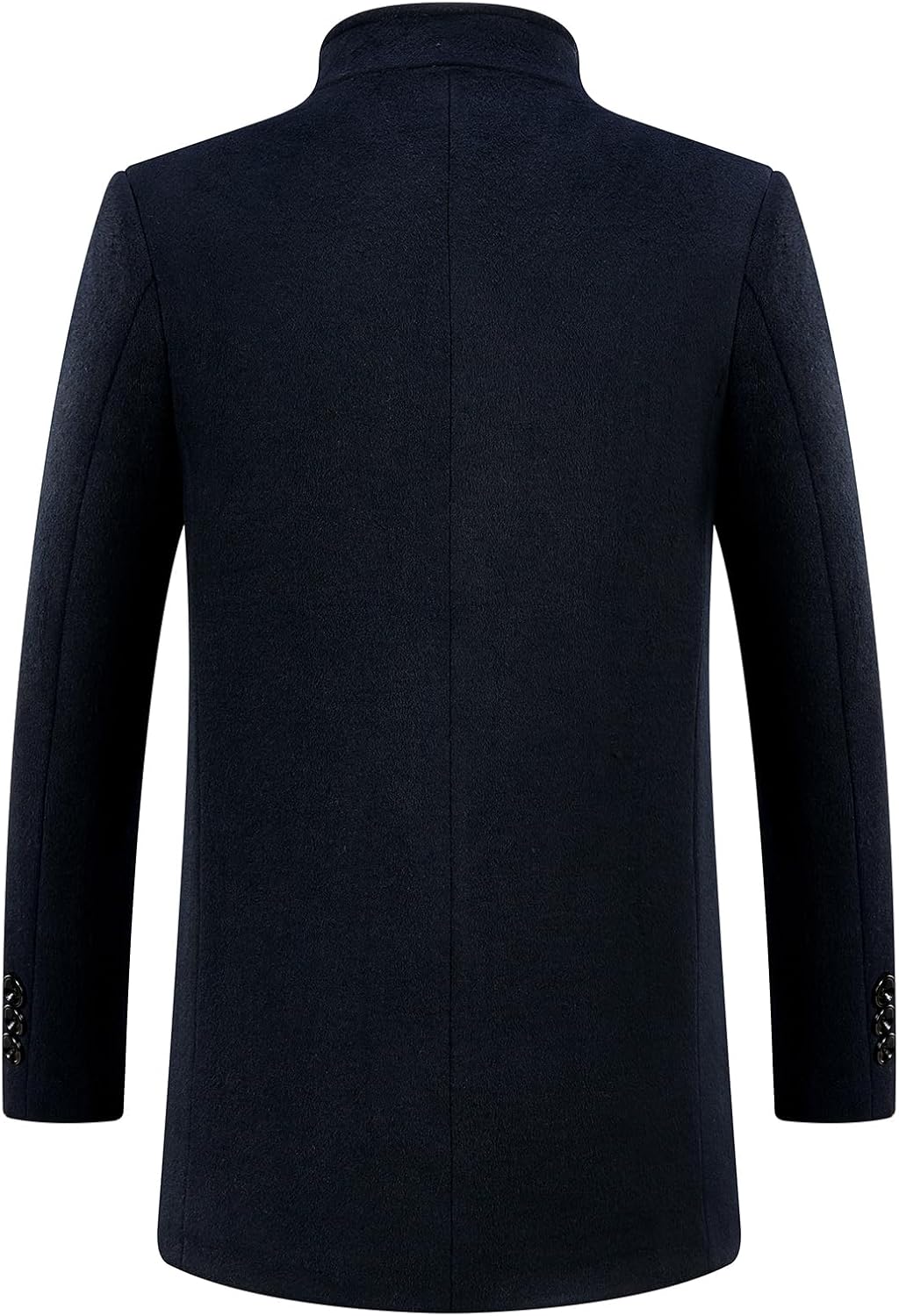 KUDORO Herren Wintermantel Kurzmantel Wollmantel Stehkragen Herren Mantel Warm Kurz Slim Fit Winterj