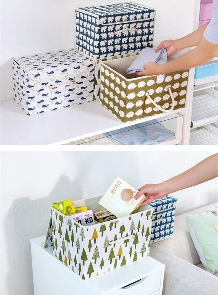 Aufbewahrungskiste Spielzeugkiste Faltbar Aufbewahrungsbox mit Deckel Kinder Spielzeug Organizer Auf