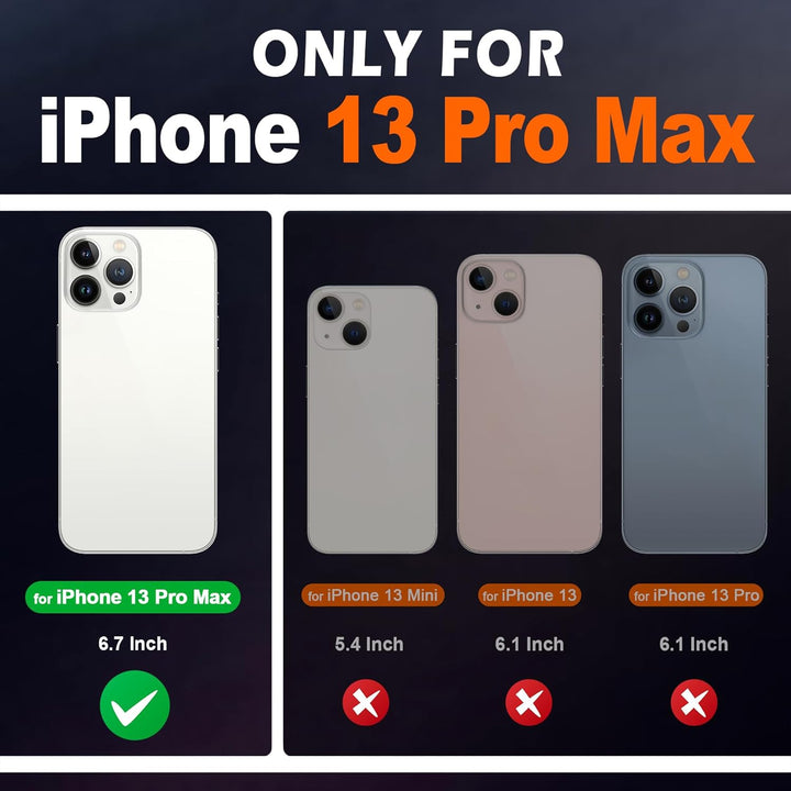 SHIELDON Hülle für iPhone 13 Pro Max, Stossfeste Schuzhülle [Echtleder] [Kartenfach] [Stand] [Verdic