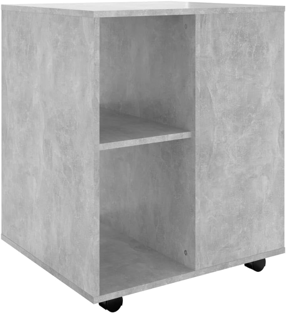Mobiler Aktenschrank Lagerschrank aus Holzwerkstoff Beistellschrank mit Rollen für Wohnzimmer Schlaf