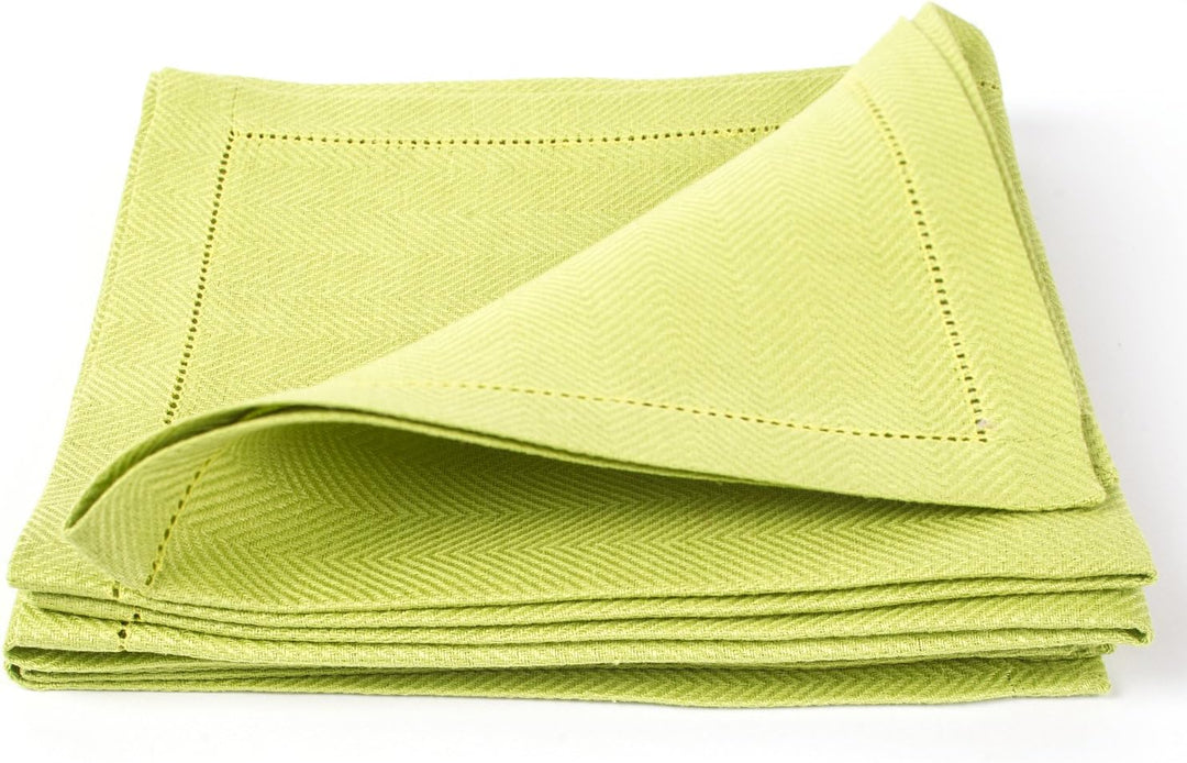 LinenMe Emilia Servietten, 45,7 x 45,7 cm, Erbsgrun