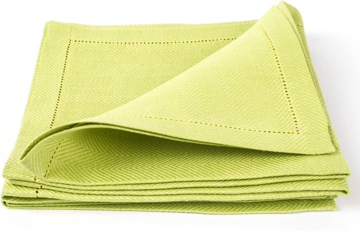 LinenMe Emilia Servietten, 45,7 x 45,7 cm, Erbsgrun