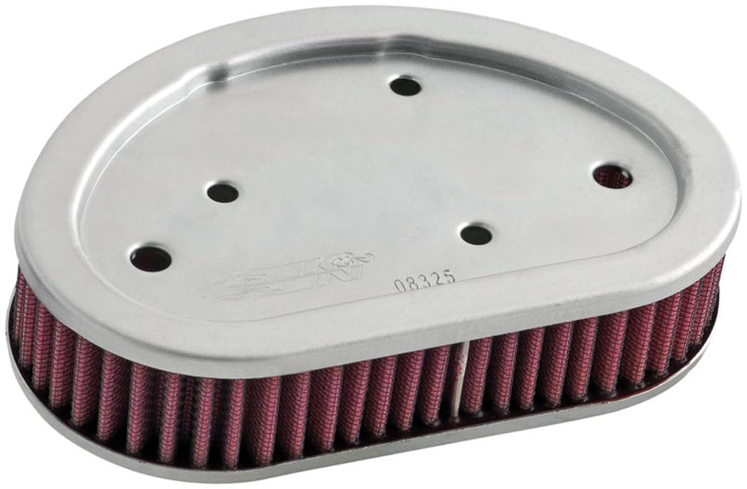 K&N HD-9608 Motorrad Tauschluftfilter, Rot