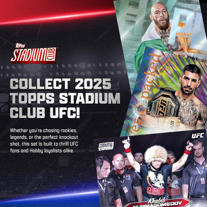 2025 Topps Stadium Club, UFC, werksseitig versiegelt, Vorteilsbox