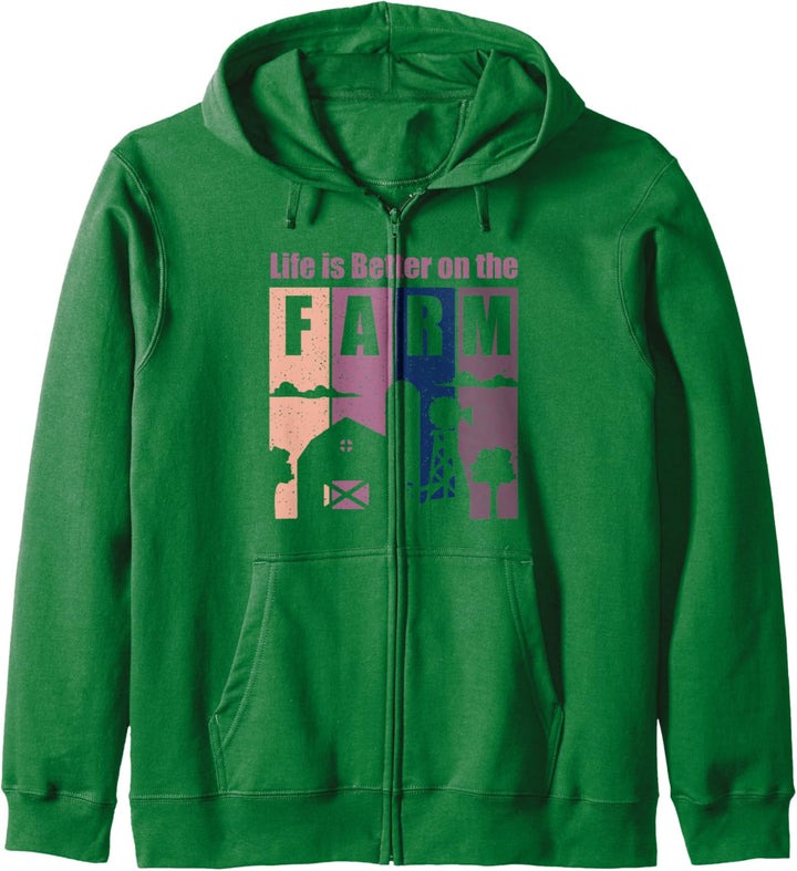 Bauernhof Tier Landwirtschaft Lustiger Spruch Natur Kapuzenjacke