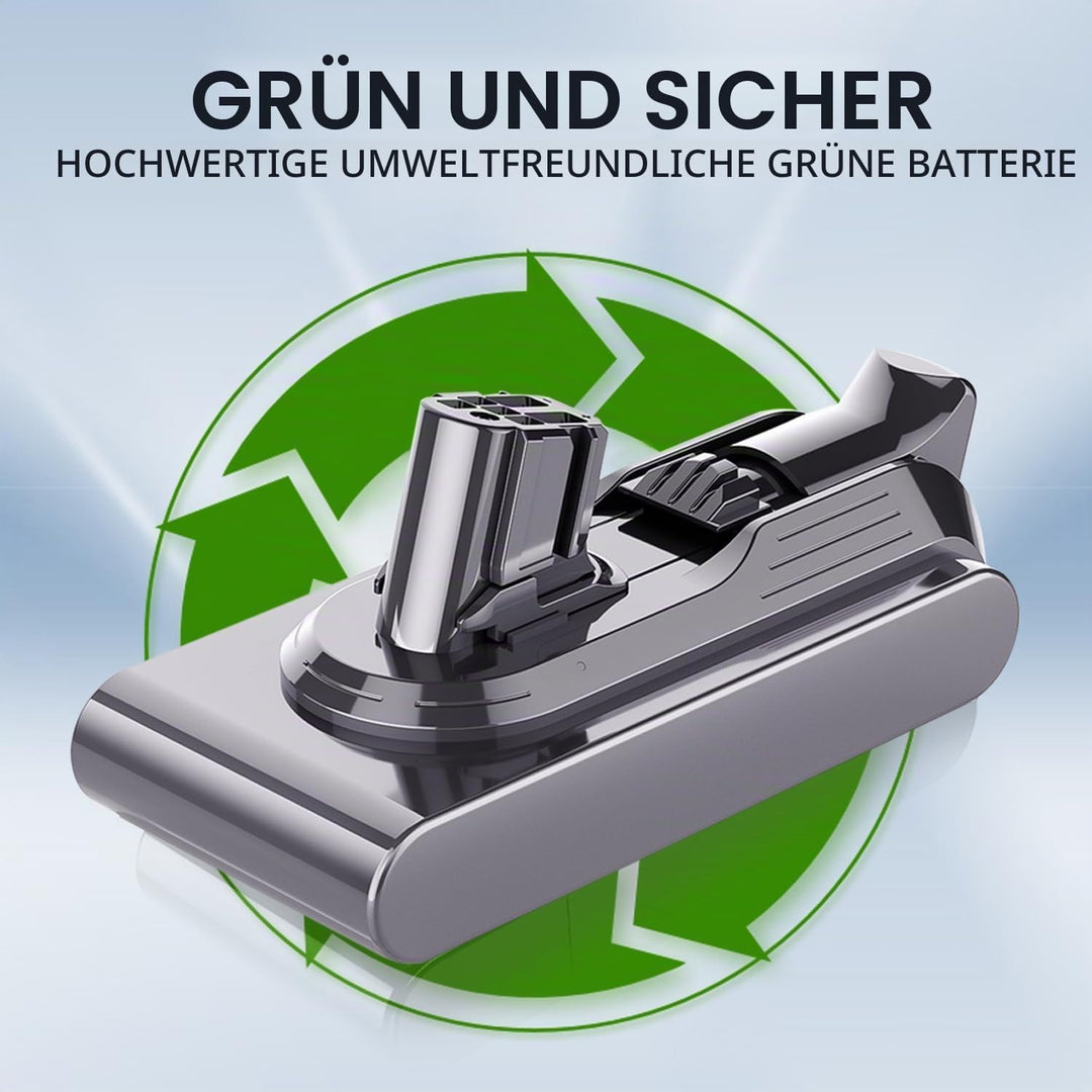 Akku für Dyson V12 Serie, 8000mAh Neues Upgrade Hochkapazitäts Ersatzakku für Dyson v12 Detect Slim/