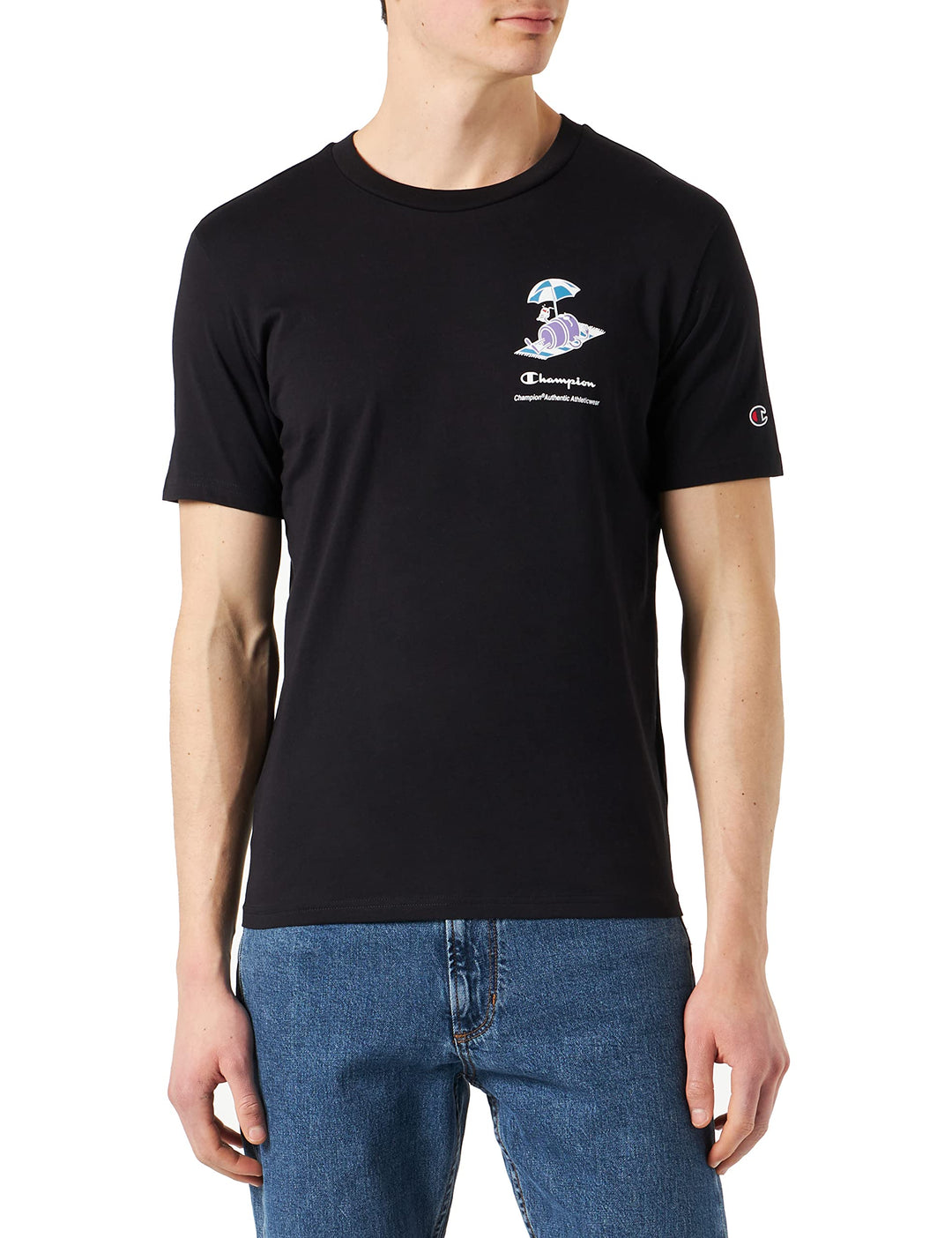 Champion Herren T-Shirt M Schwarz, M Schwarz