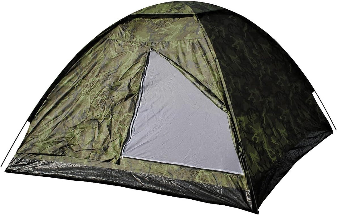 MFH3 Personen Zelt Monodom Campingzelt Bundeswehr BW 210x210x130cm Trekking Czech Woodland, Czech Wo