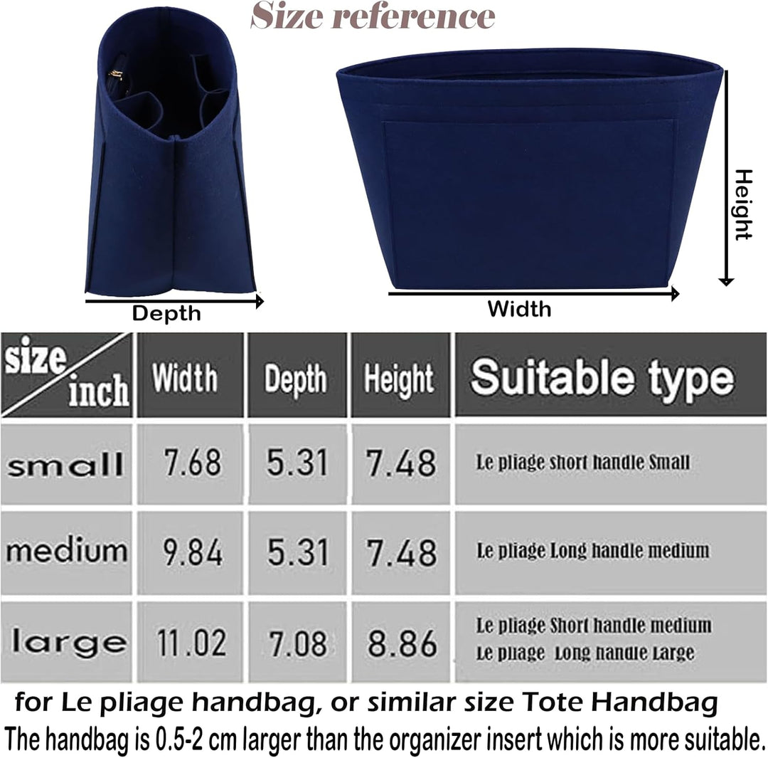 Taschen-Organizer-Einsatz für Longchamp Le Pliage Neo (gross) Handtaschen-Einsatz-Organizer1012blue-