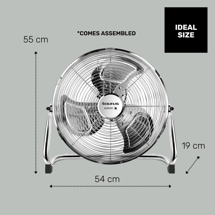 Taurus Alpatec Luftsprudler SIROCCO 18, 944656, 120 W, 45 cm Durchmesser, Chrom