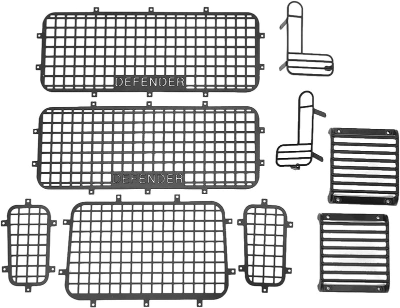 RC-Fenstergitter aus Metall, Klein, Leicht, Exquisite Verarbeitung, Simulation Exquisite Verhindert