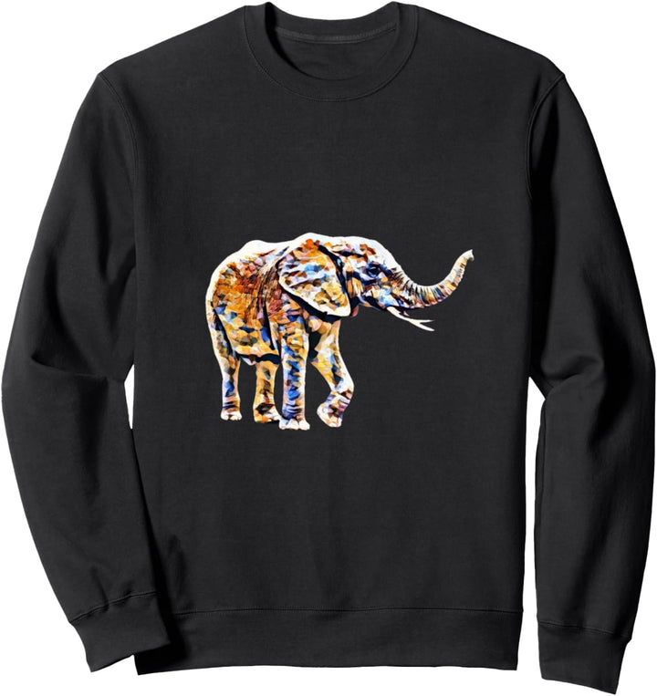 Elefanten Motiv Elefant Tiermotiv Wildtiere Afrika Tiere Sweatshirt
