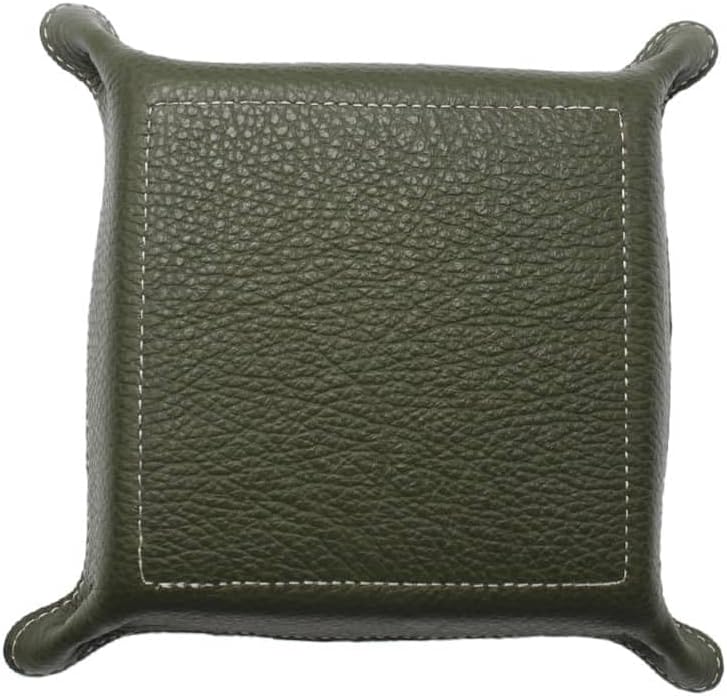 FrasiBags Taschenleerer aus echtem Leder - Quadratisches Ledertablett Organizer, Praktische Aufbewah