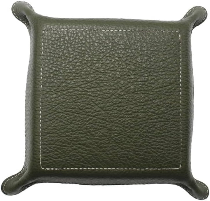 FrasiBags Taschenleerer aus echtem Leder - Quadratisches Ledertablett Organizer, Praktische Aufbewah