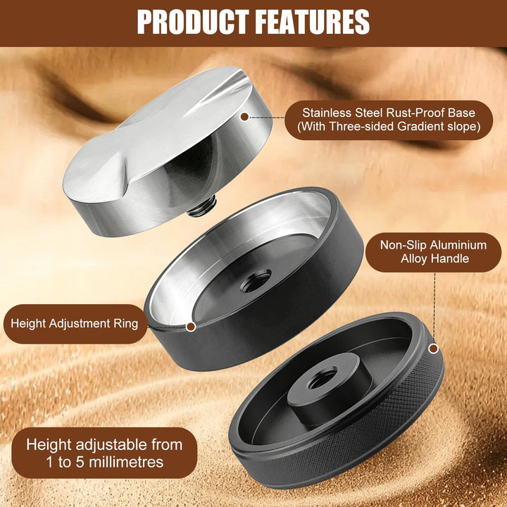 Coffee Leveling Tool, 58mm, Coffee Distributor Kaffeeverteiler | Mit Tampermatte, zum Nivellieren vo