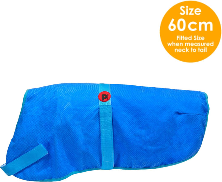 Petface Cooling Summer Hundemantel, 60 cm, Blau blau 60 cm, blau 60 cm