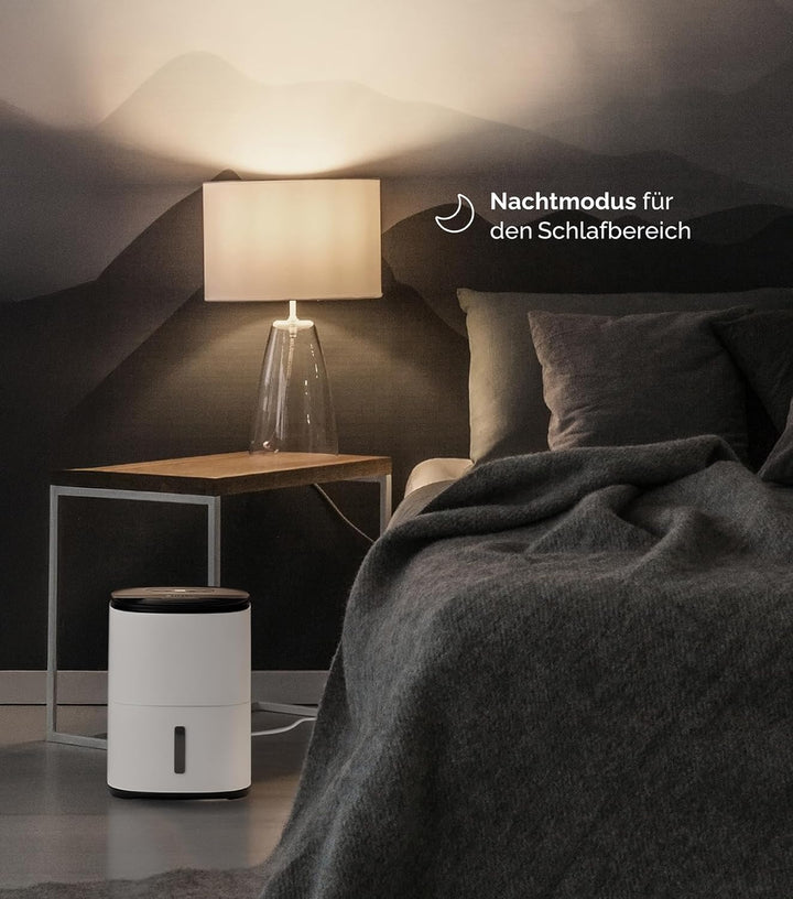 MeacoDry Arete® One 6L Luftentfeuchter & Luftreiniger | Kompakt, Sehr leise mit 32 dB | Idealer Luft