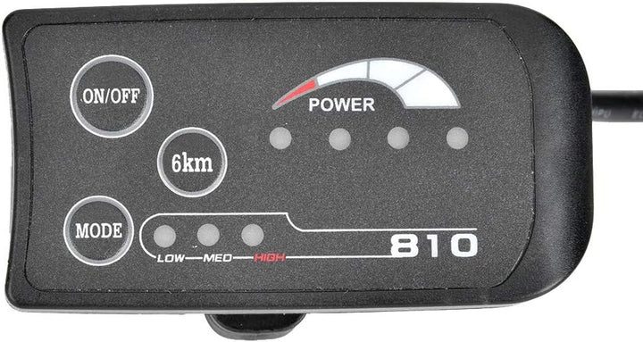 Led Display Fahrrad, Led-Display 36V-48V Elektrofahrrad, Elektrisches Fahrrad 810 LED Anzeige mit 5-