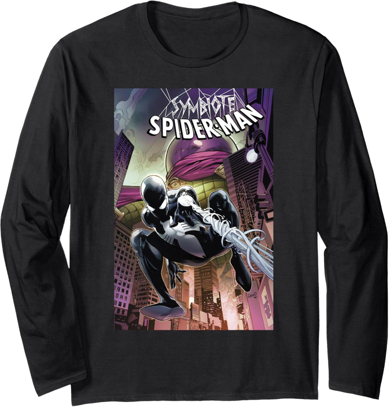 Marvel Symbiote Spider-Man Versus Mysterio Comic Book Cover Langarmshirt