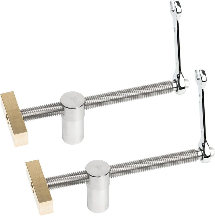 2 Stück extra lange Bank-Hundeklemmen für 19mm Loch, DIY Holzbearbeitung, verstellbare Schreibtisch-