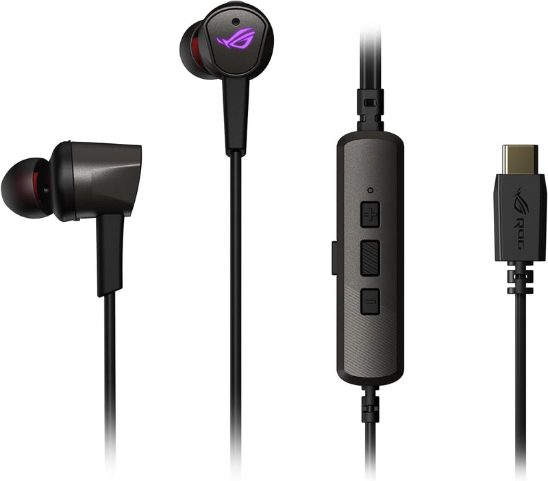 ASUS ROG Cetra II In-Ear-Gaming-Kopfhörer (Geräuschunterdrückung (ANC), Treiber aus Flüssigsilikonka