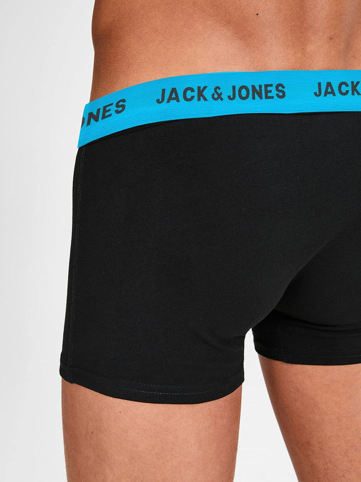 JACK &amp; JONES Male Shorts 5er-Pack Herrenunterwäsche in Grösse XS–XXL S Schwarz (Black/Detail: 2 Whit