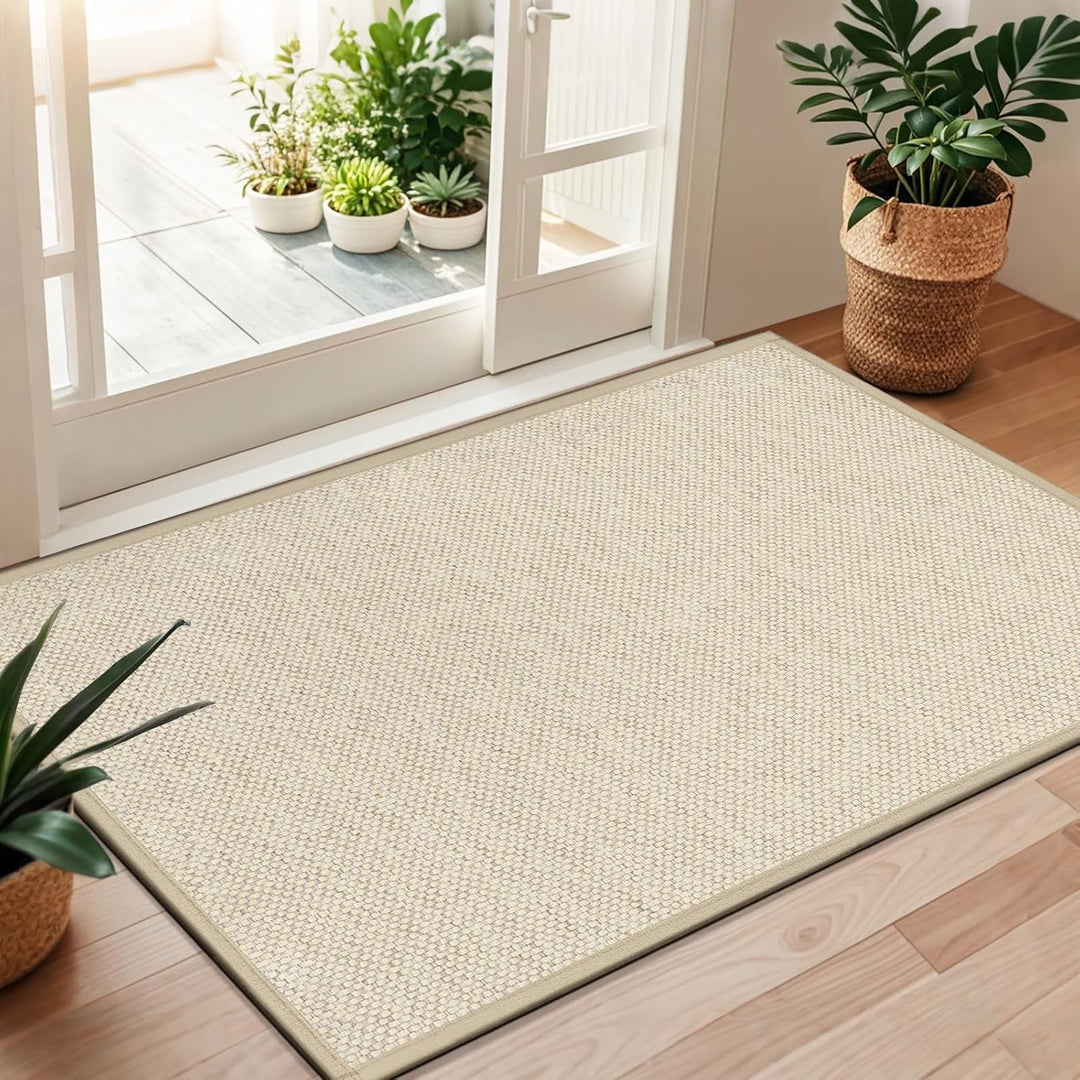 LEKEEPGO Fussmatte Innen 90 x 150 cm, rutschfest Fussmatte, waschbar Schmutzfangmatte, Dünn Türmatte