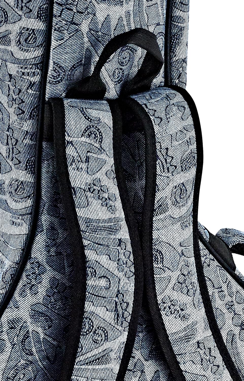 ORTEGA Gigbag für 4/4 Gitarre - Denim Look Blue (OGBCL-BLJ) Denim Blue, Denim Blue