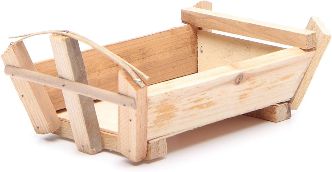 Fütterkrippe für Jesuskind 9x18x12cm aus Holz