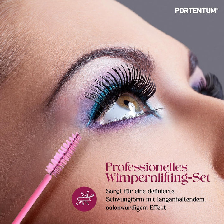 PORTENTUM Wimpernlifting Set, 2026 Aktualisiertes Lash Lifting Set, Professionelles Semipermanentes