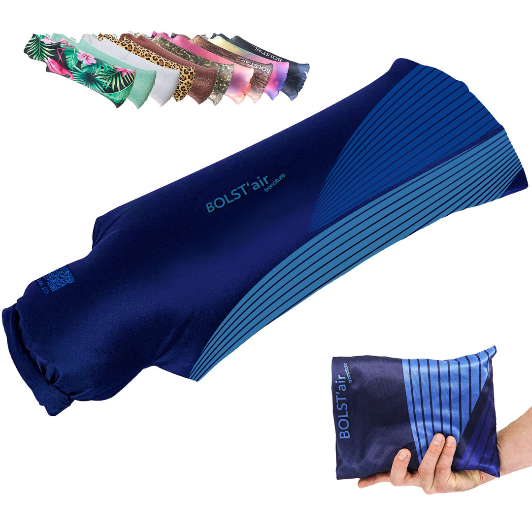 Tronature BOLSTair® Aufblasbares Yogabolster Meditationskissen Reisekissen aus nachhaltigen Material