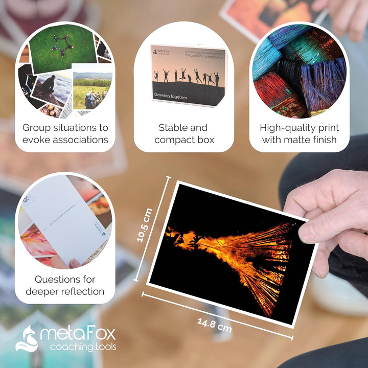 metaFox | ZusammenWachsen | - 52 Postkarten für Coaching und Teambuilding (Englisch)