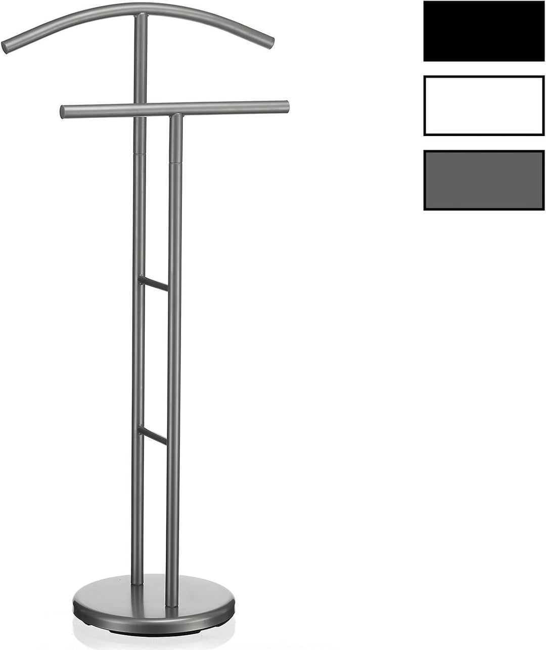IDIMEX Herrendiener LAURENZ Garderobe Kleiderständer Garderobenständer Kleiderstange mit Hosenbügel,