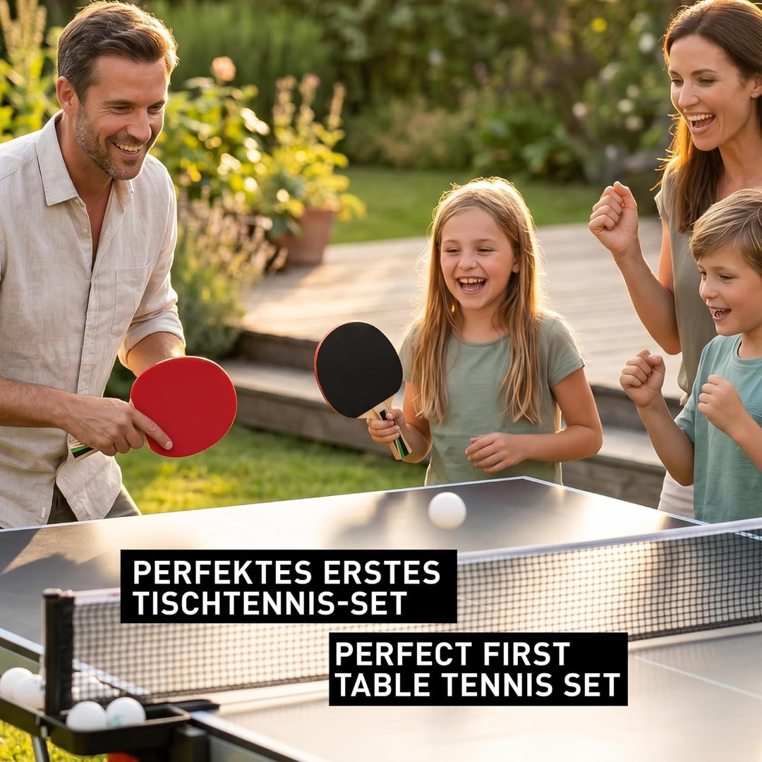 Donic-Schildkröt Tischtennis-Set Top Teams 400, 2 Schläger, 3 Bälle in guter 1* Qualität, in wertige