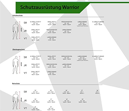 Warrior Alpha LX30 Ellenbogenschoner Junior, Grösse:M, M