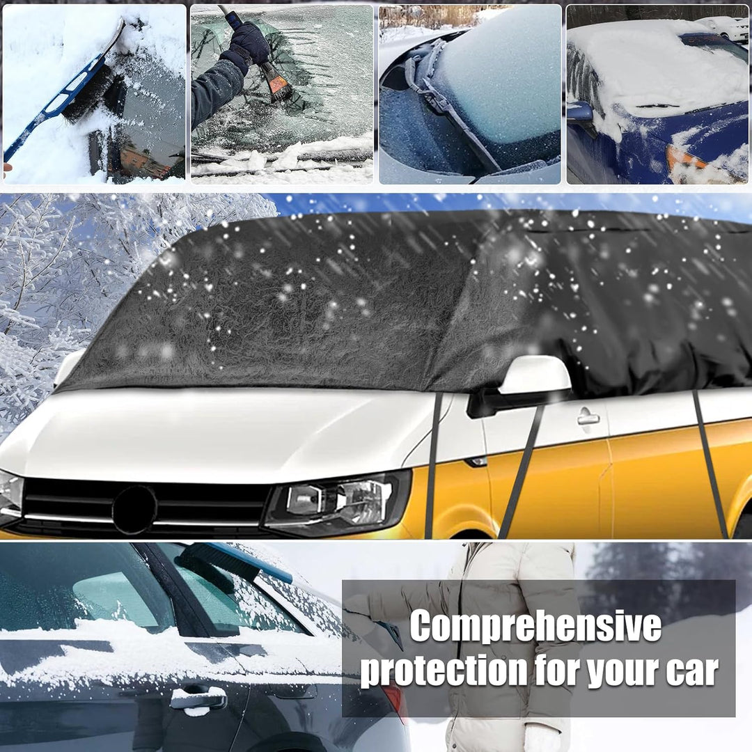 Autoabdeckung Wasserdicht Ersatz für VW T5 T6 SWB, Sonnenfest Hälfte Autoabdeckung, Halbgarage UV Be