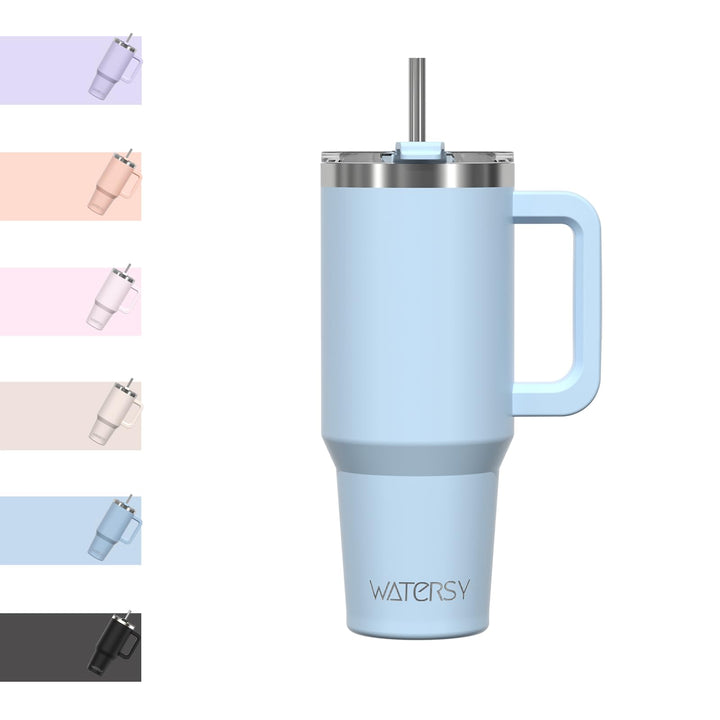 WATERSY 30oz Kaffeebecher to Go Thermobecher Doppelwandiger Edelstahl Vakuum Auslaufsicher Trinkbech