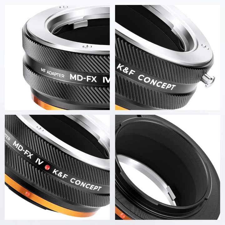 K&F Concept MD-FX IV PRO Objektivadapter mit Blendenring, kompatibel mit Objektiven der Minolta MD-S