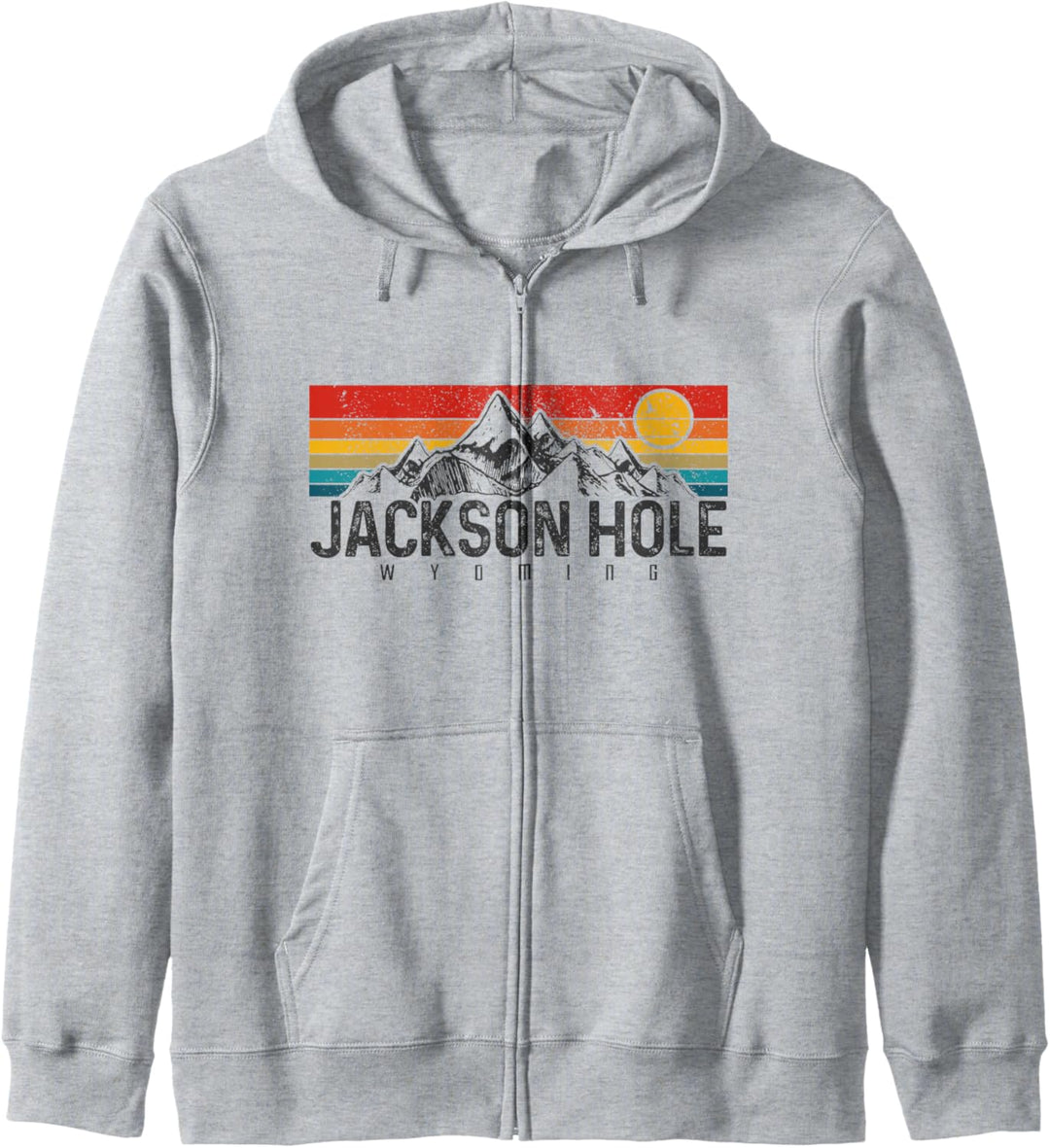 Jackson Hole Vintage Wyoming Mountains Pride Geschenk Kapuzenjacke