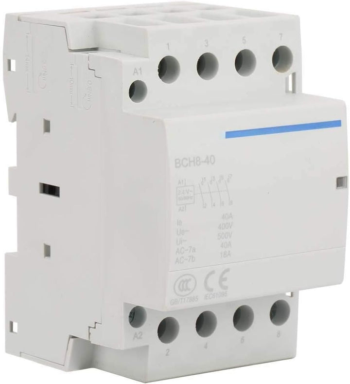 Wechselstromschütz, 4P 2NO2NC 40A 24V / 230V 50 / 60Hz Haushalts-Wechselstromschütz für Haushaltsanw