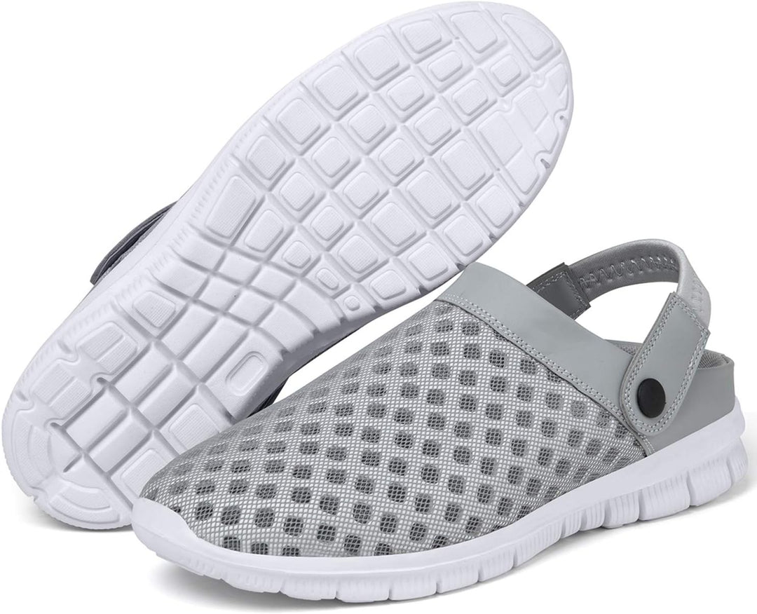 SAGUARO Sommer Clogs Herren Gartenschuhe Damen Hausschuhe Leicht Pantolette rutschfest Badelatschen