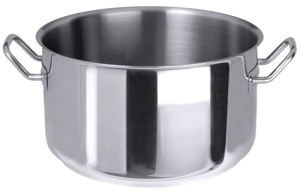 Contacto Professioneller Edelstahl Kochtopf Suppentopf Fleischtopf 28 cm in Gastroqualität extrem ro