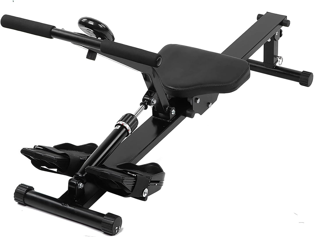 lyrlody Rudergerät Faltbar mit Magnetbremssystem, Digitaler Fitness-Rudermaschine, Einstellbarer Wid