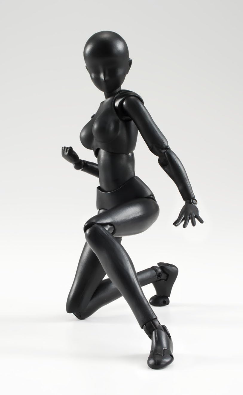 Bandai Tamashii Nations S.H.Figuarts Body-Chan (Woman) (Solid Black Color Ver.) Frau Schwarze Farbe